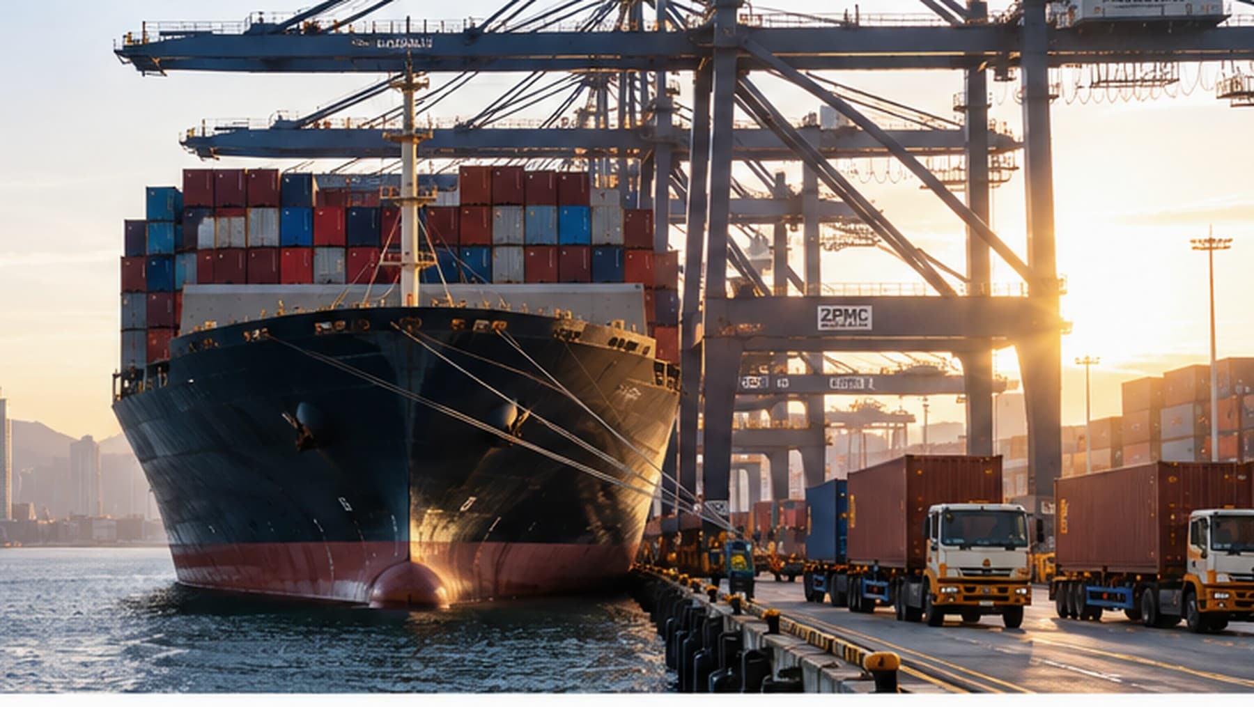 International freight terminal supporting oversized cargo movements